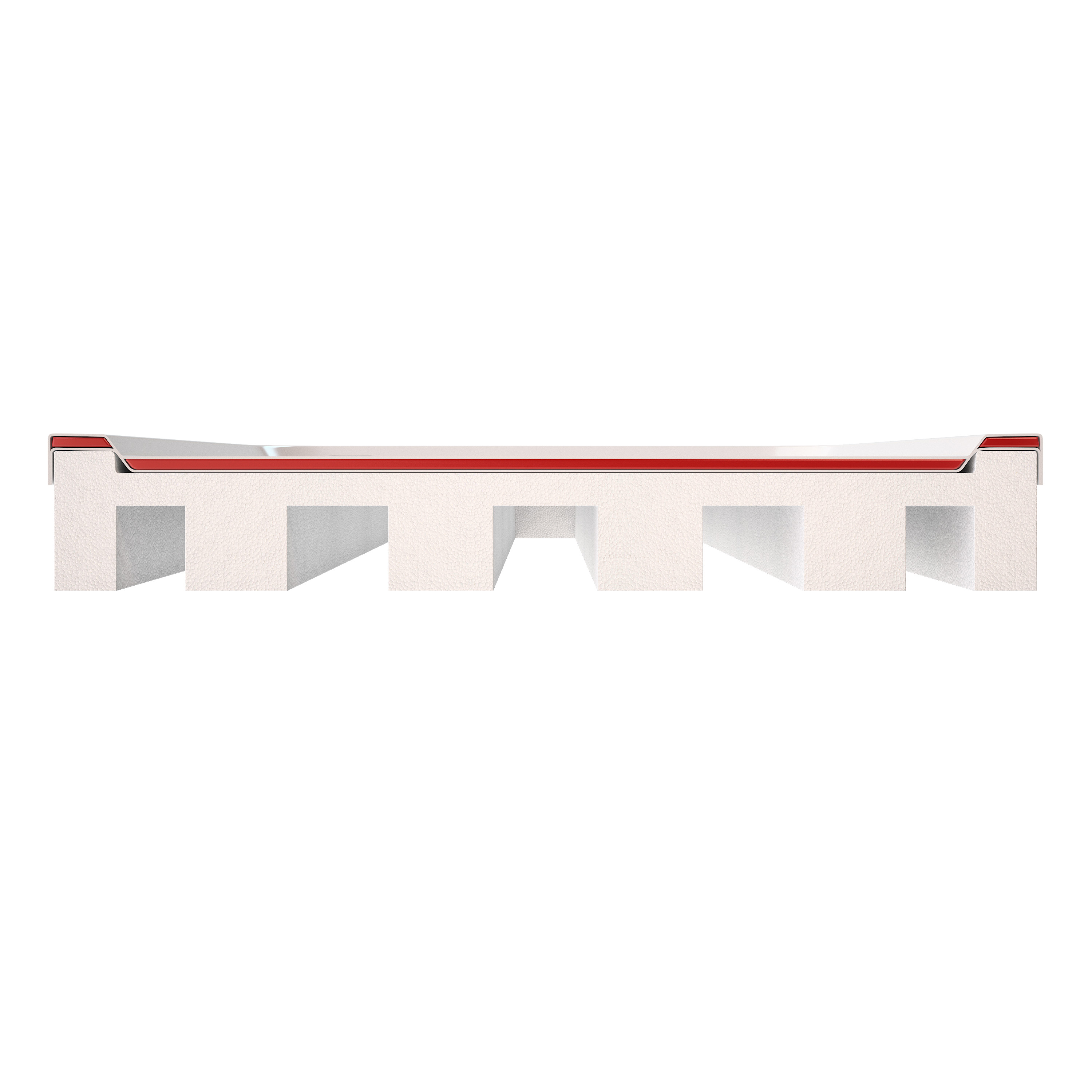 AQUABAD Duschwanne Set Basic Smooth White | Quadrat