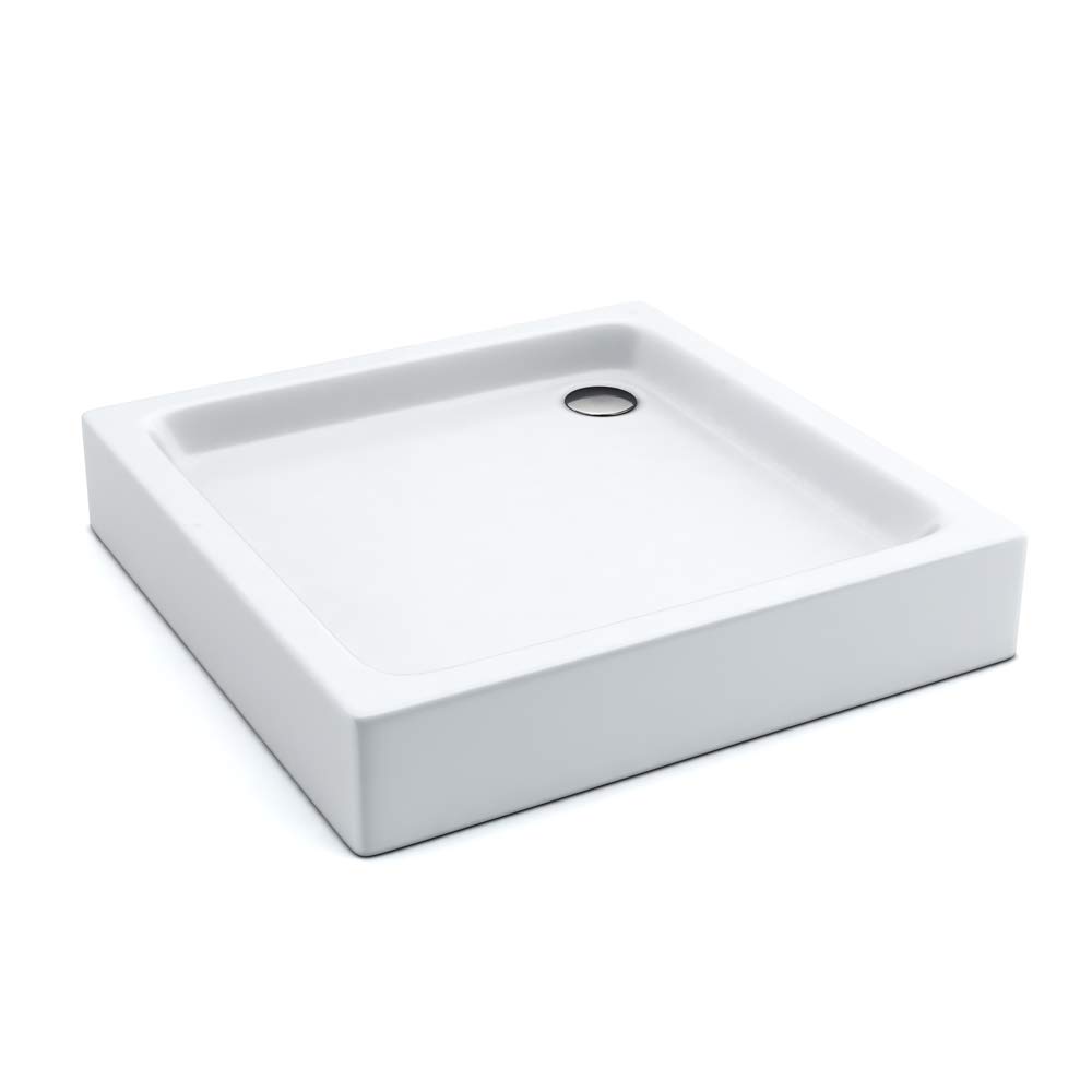 AQUABAD Duschwanne Forta Plus LeakProtect Smooth White | Quadrat