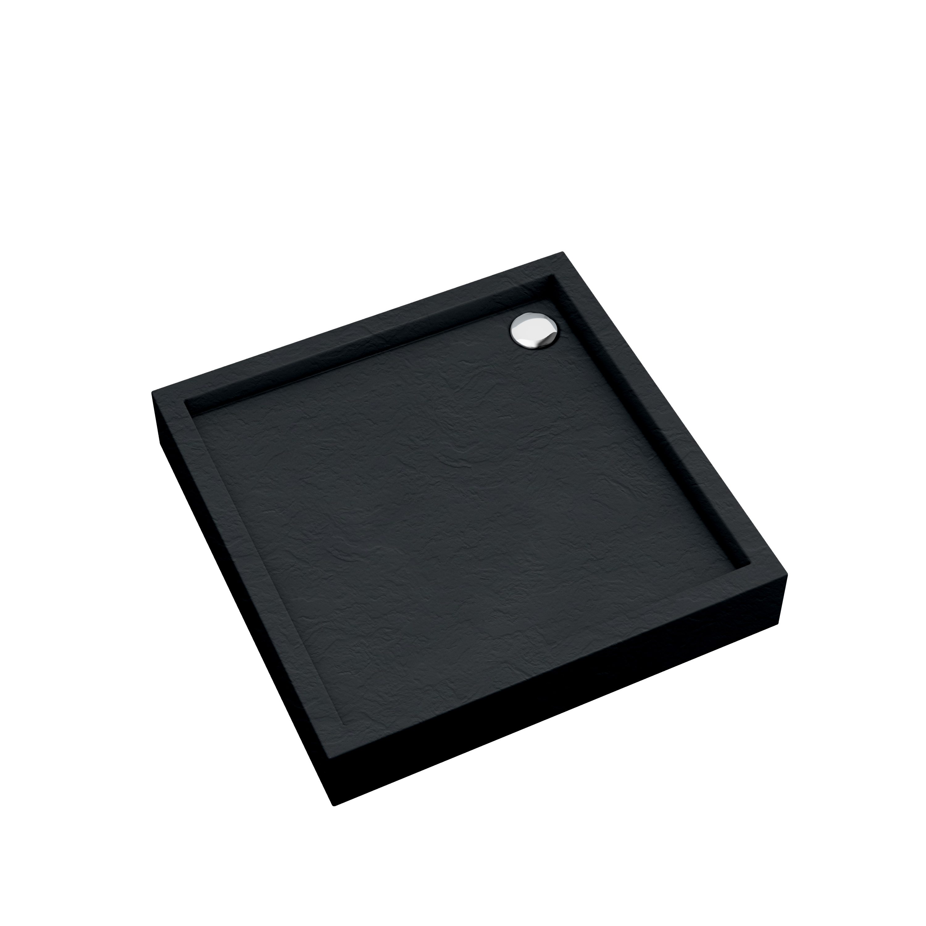 AQUABAD Duschwanne ELEGANA Black Stone | Quadrat
