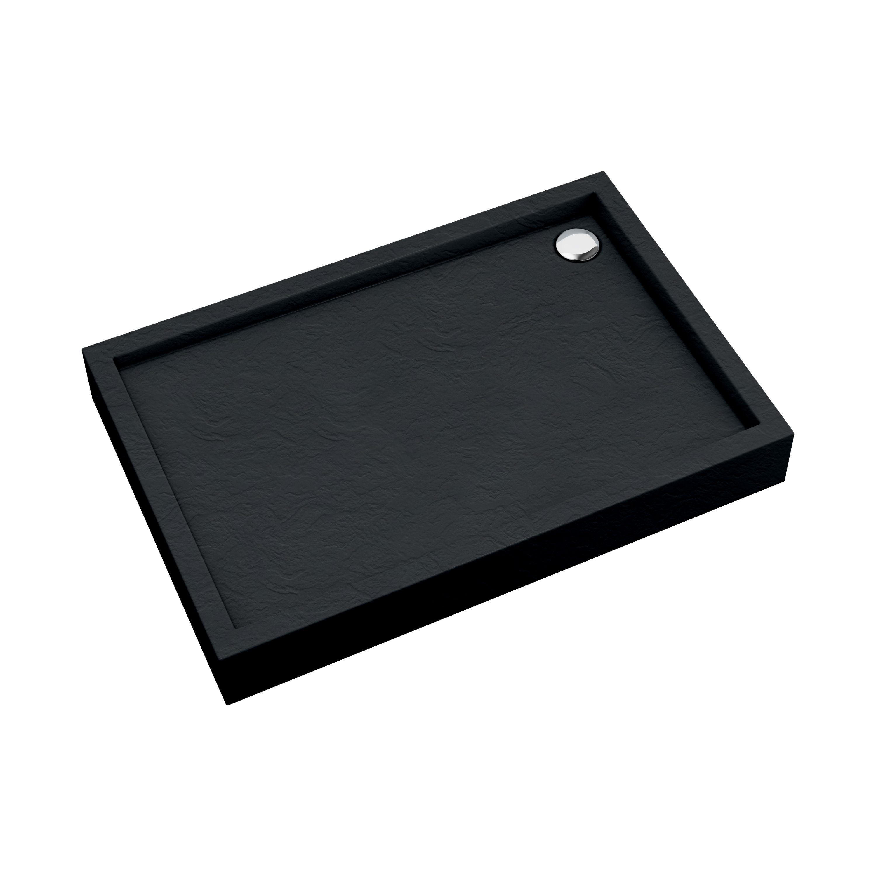 AQUABAD Duschwanne ELEGANA Black Stone | Rechteck