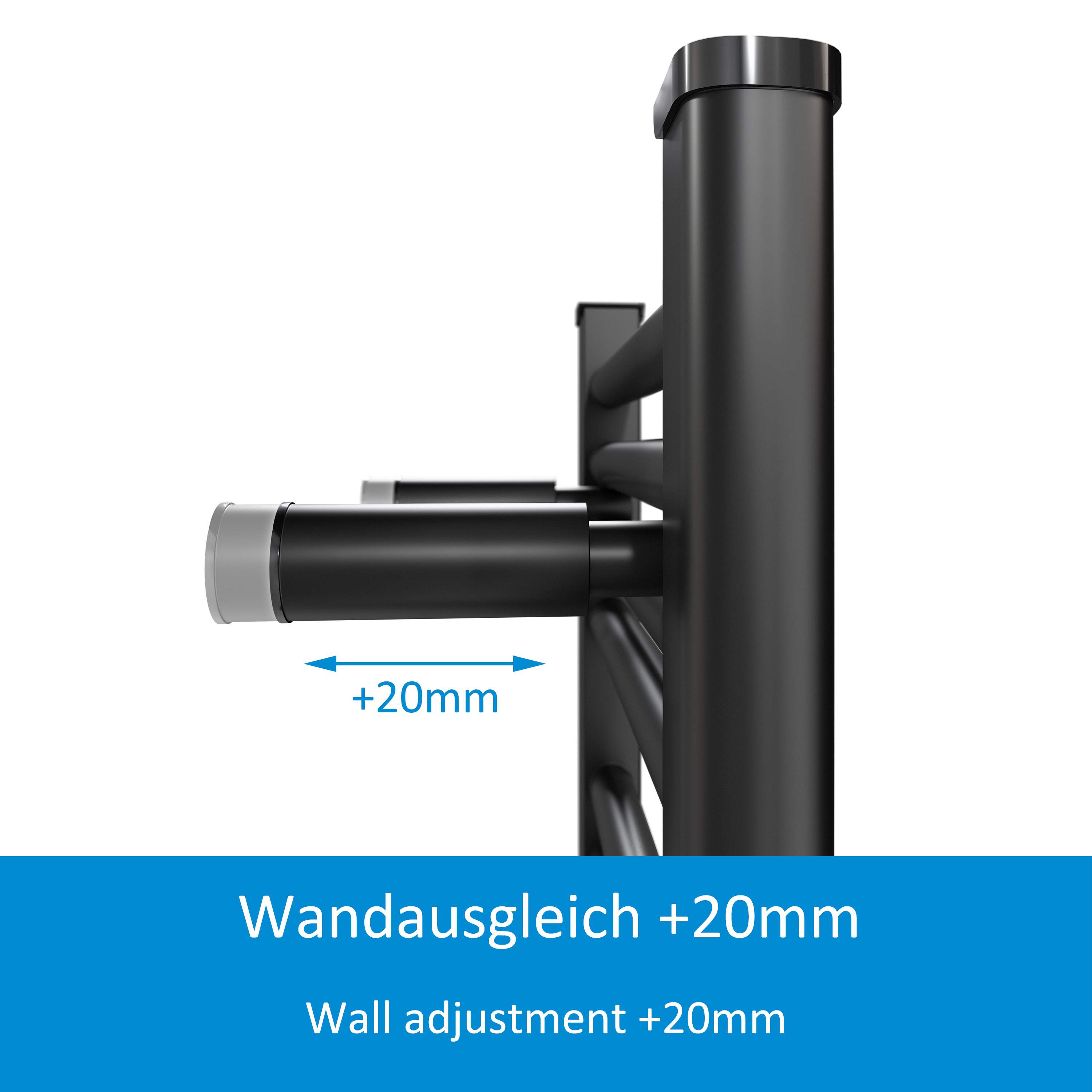 Aquabad Badheizkörper Virgo | Schwarzmatt