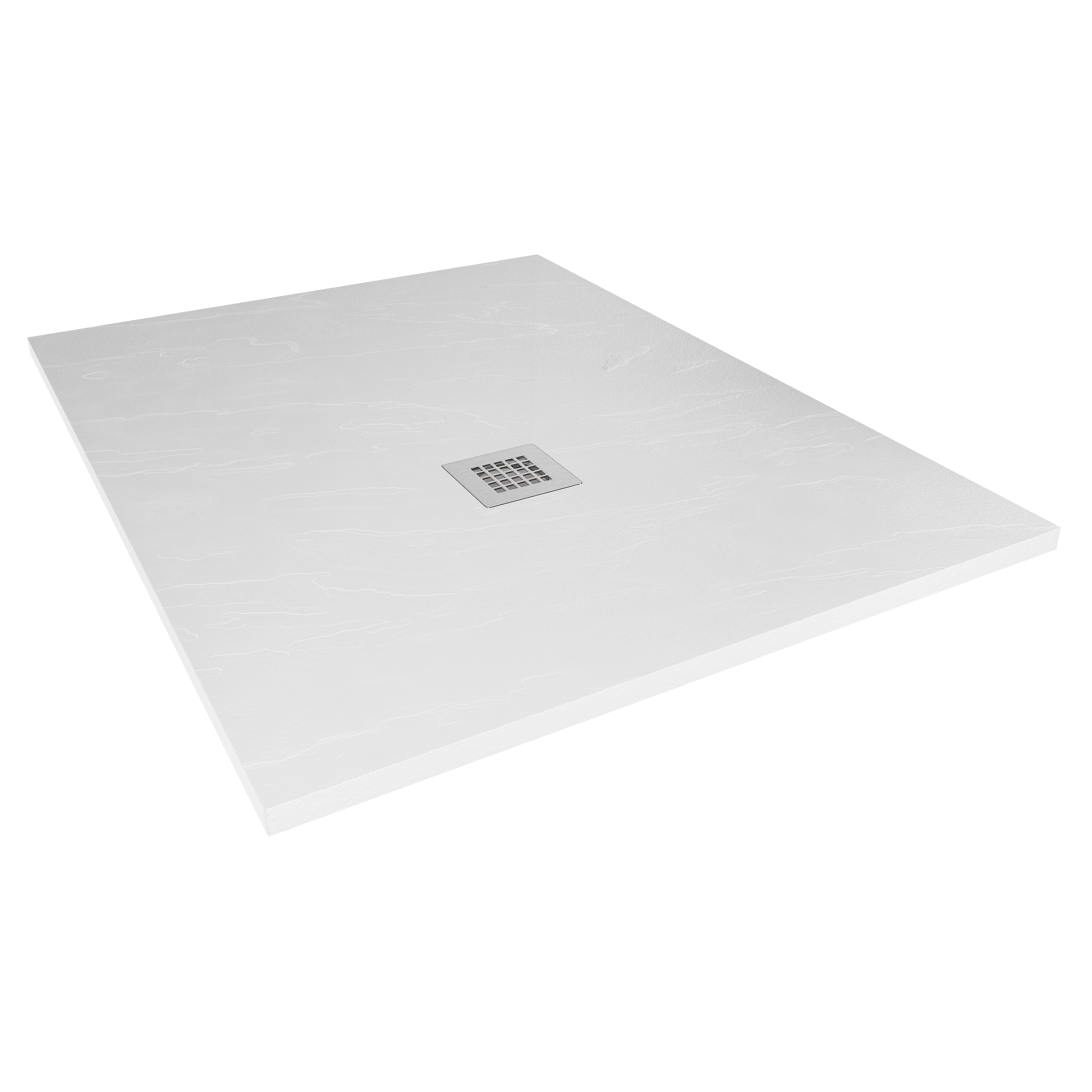 AQUABAD Mineralguss Duschwanne Deluxe Classic, Weiß