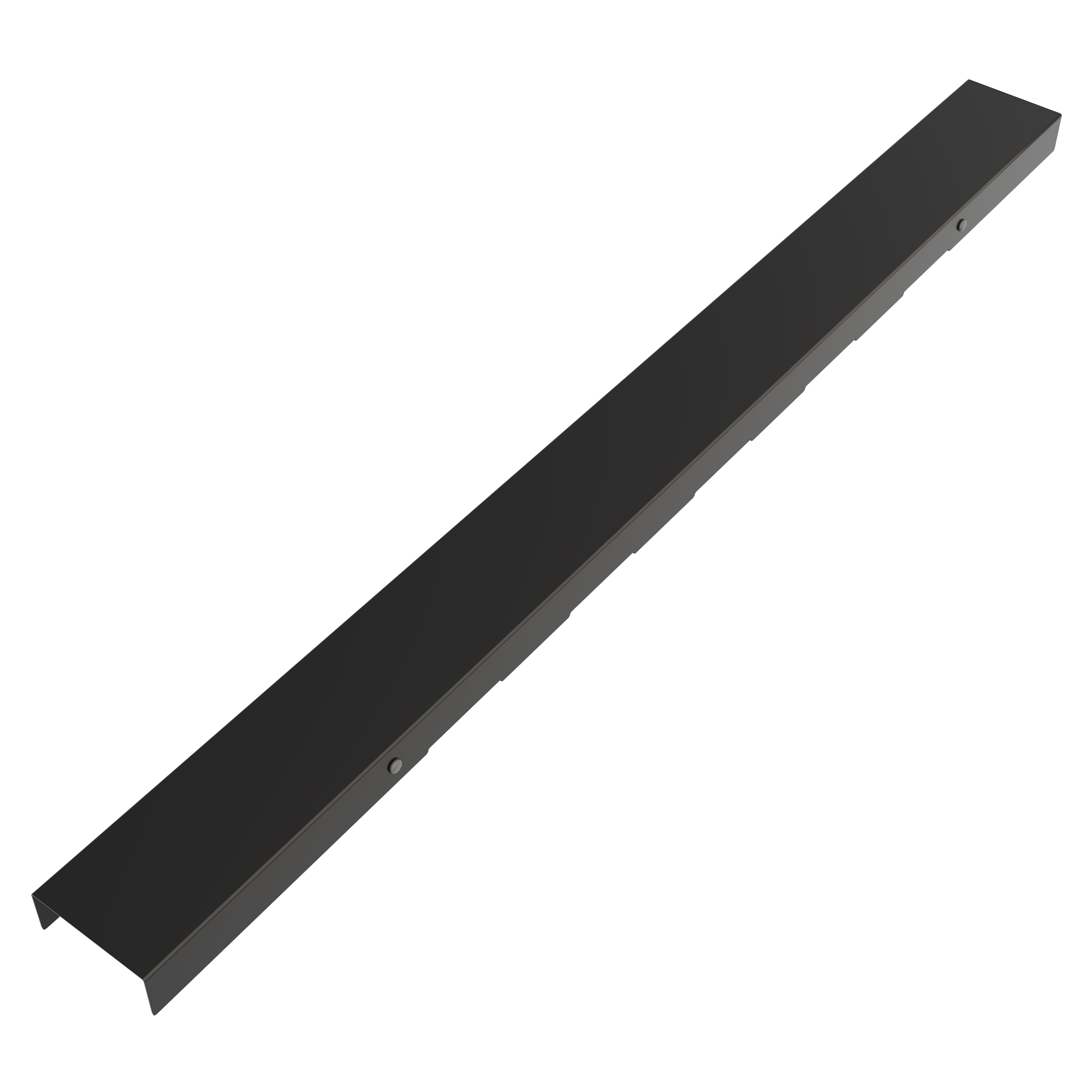 AQUABAD Duschrinne SDS Schwarz Matt - Blende "Bord"