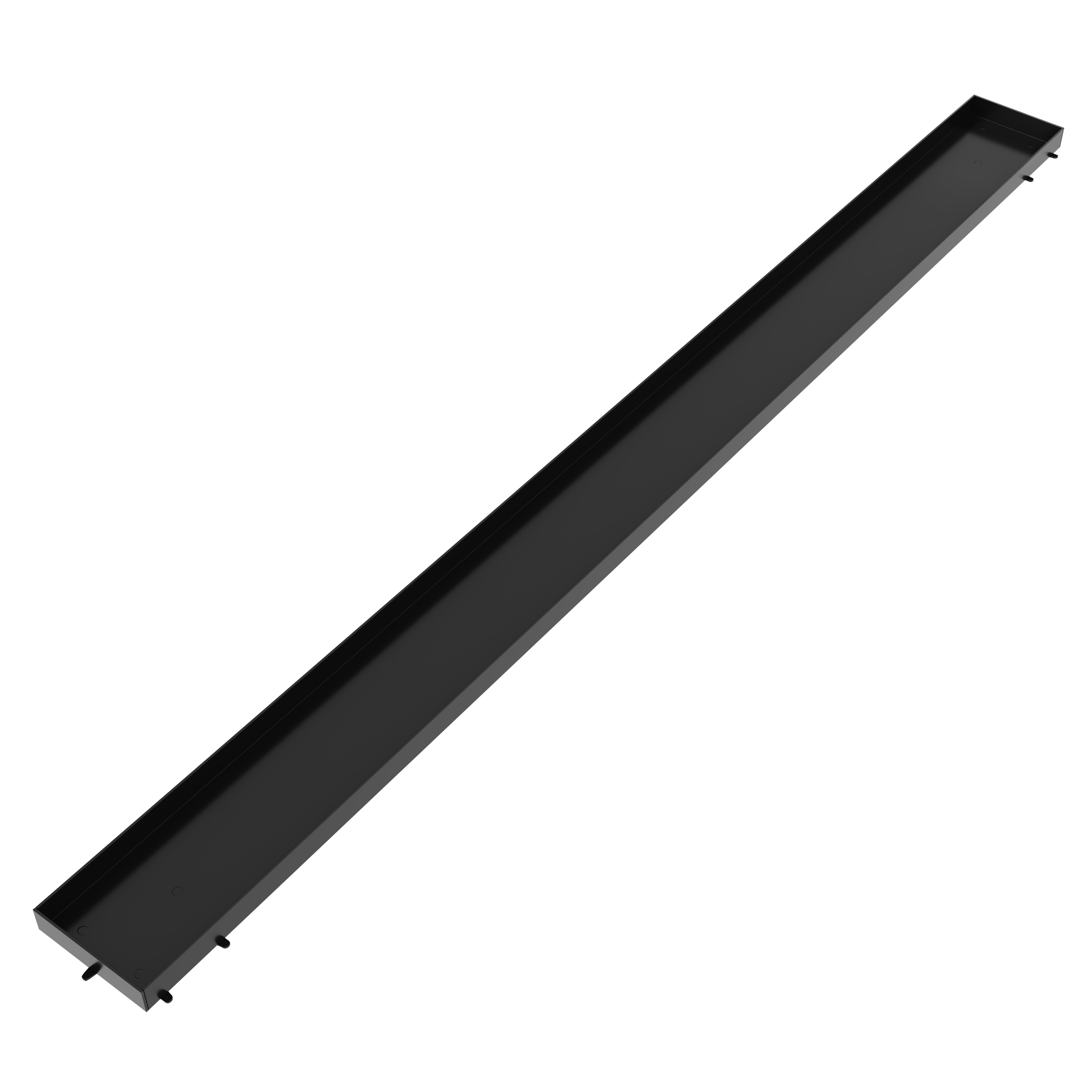 AQUABAD Duschrinne SDS Schwarz Matt - Befliesbare Blende