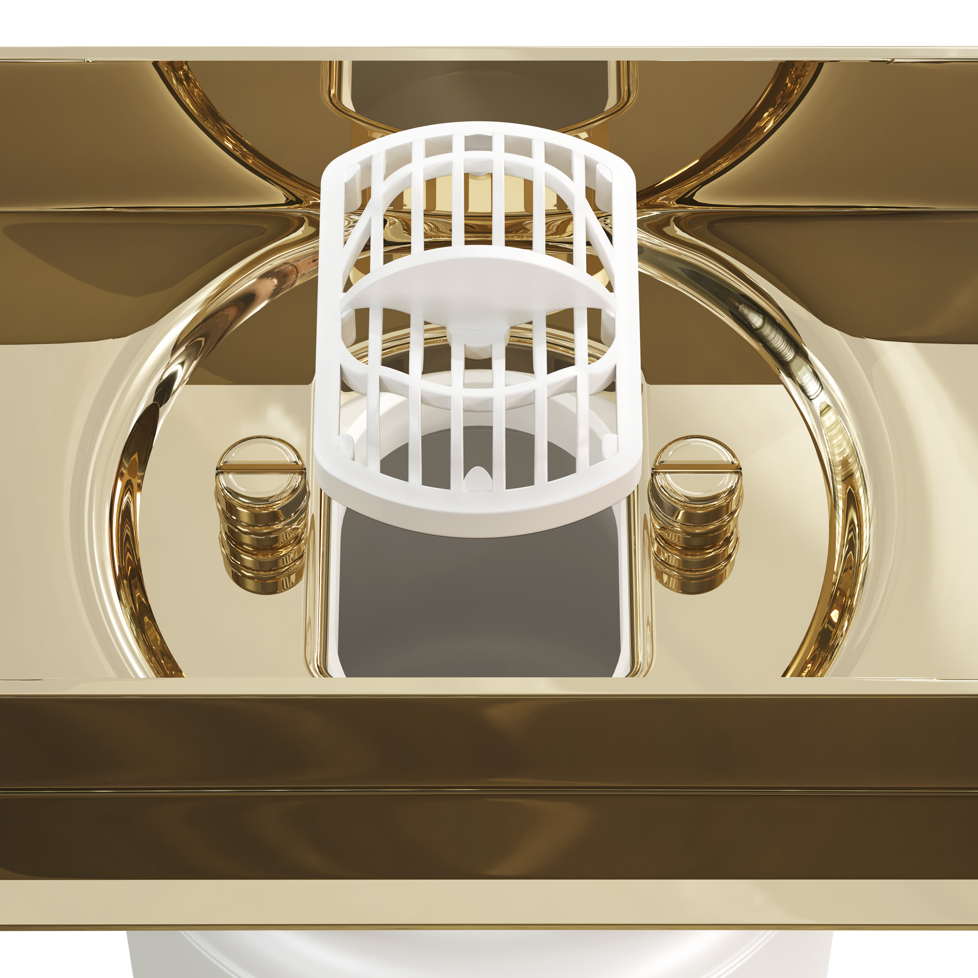 AQUABAD PVD beschichtete Duschrinne in Gold