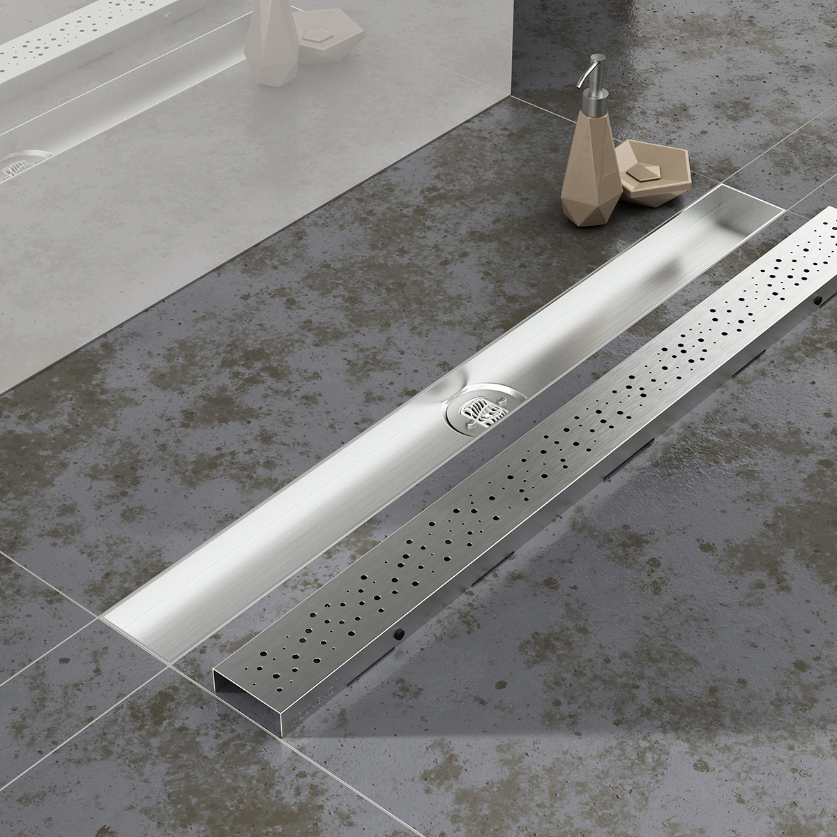 AQUABAD Duschrinne SDS Pro - Blende "Regen"