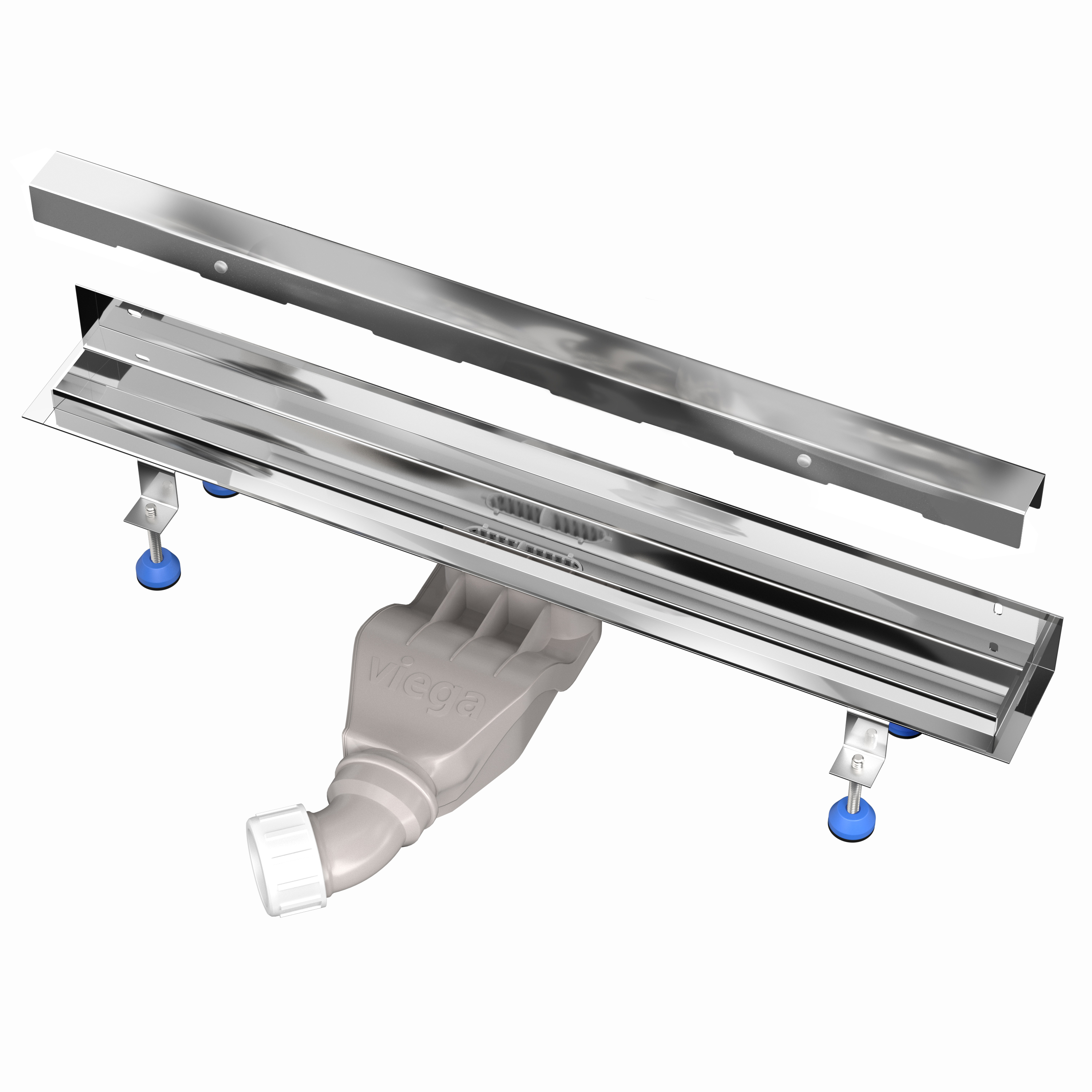 AQUABAD Duschrinne Slim Wall Premium - Blende "Bord"