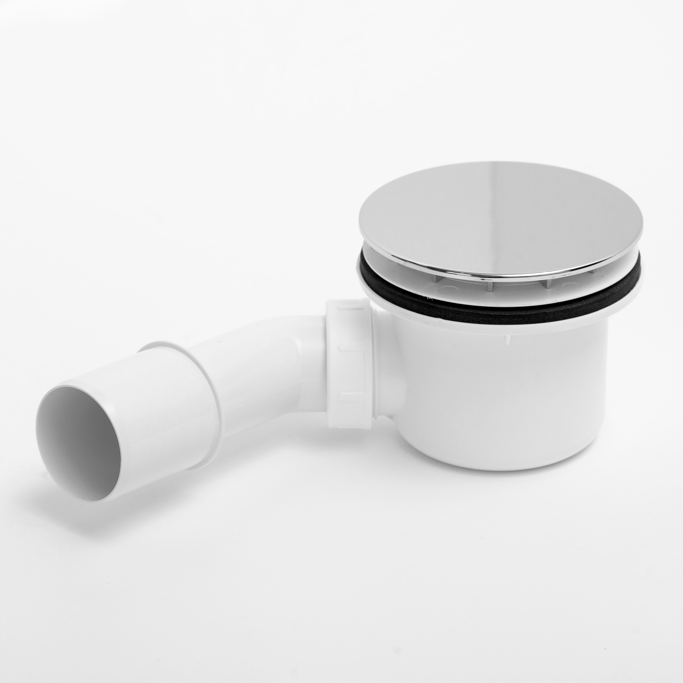 AQUABAD Duschwanne Set Basic Black Stone | Rechteck