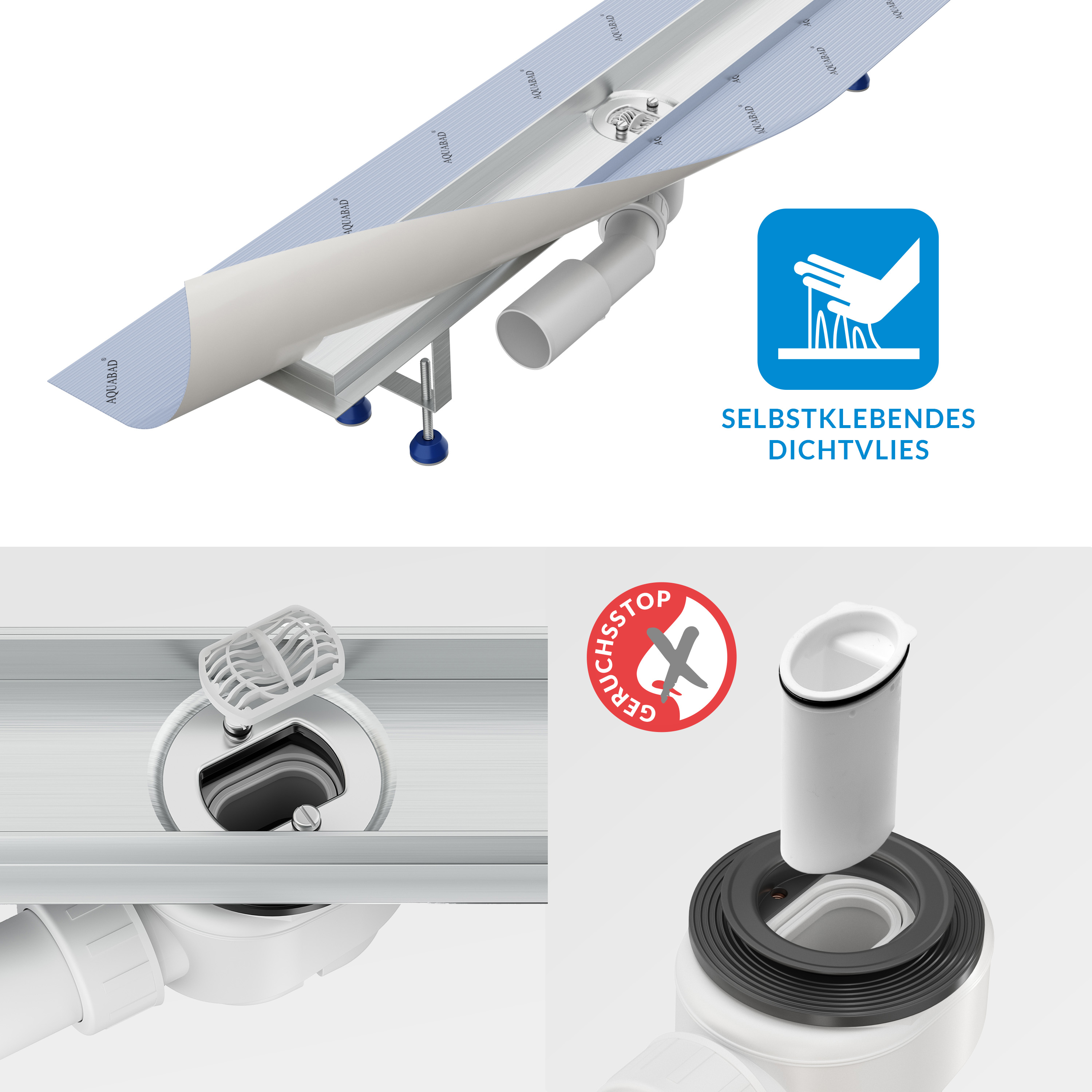AQUABAD Duschrinne SDS Pro - Blende "Bord"
