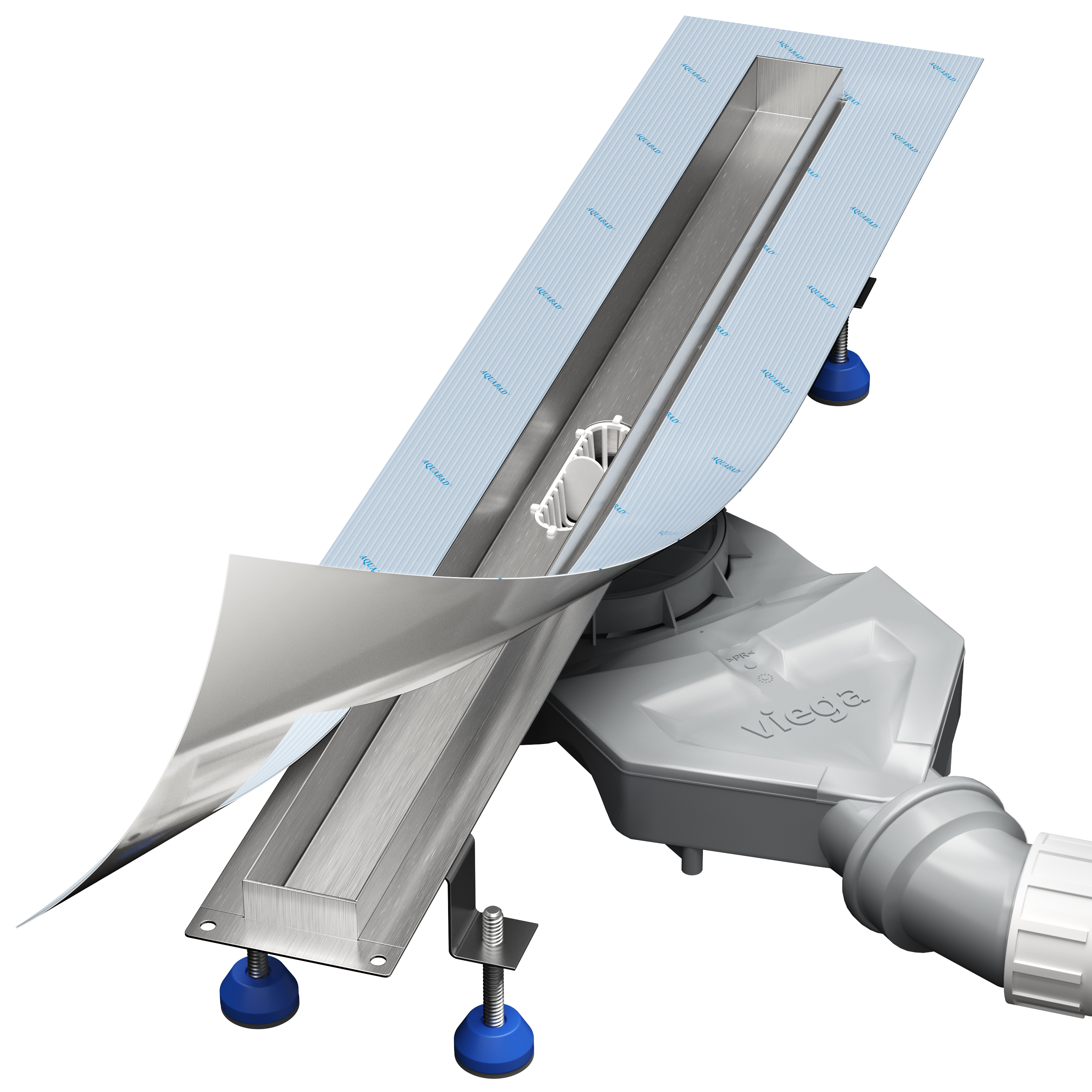 AQUABAD Duschrinne Slim Pro - Blende "Bord"