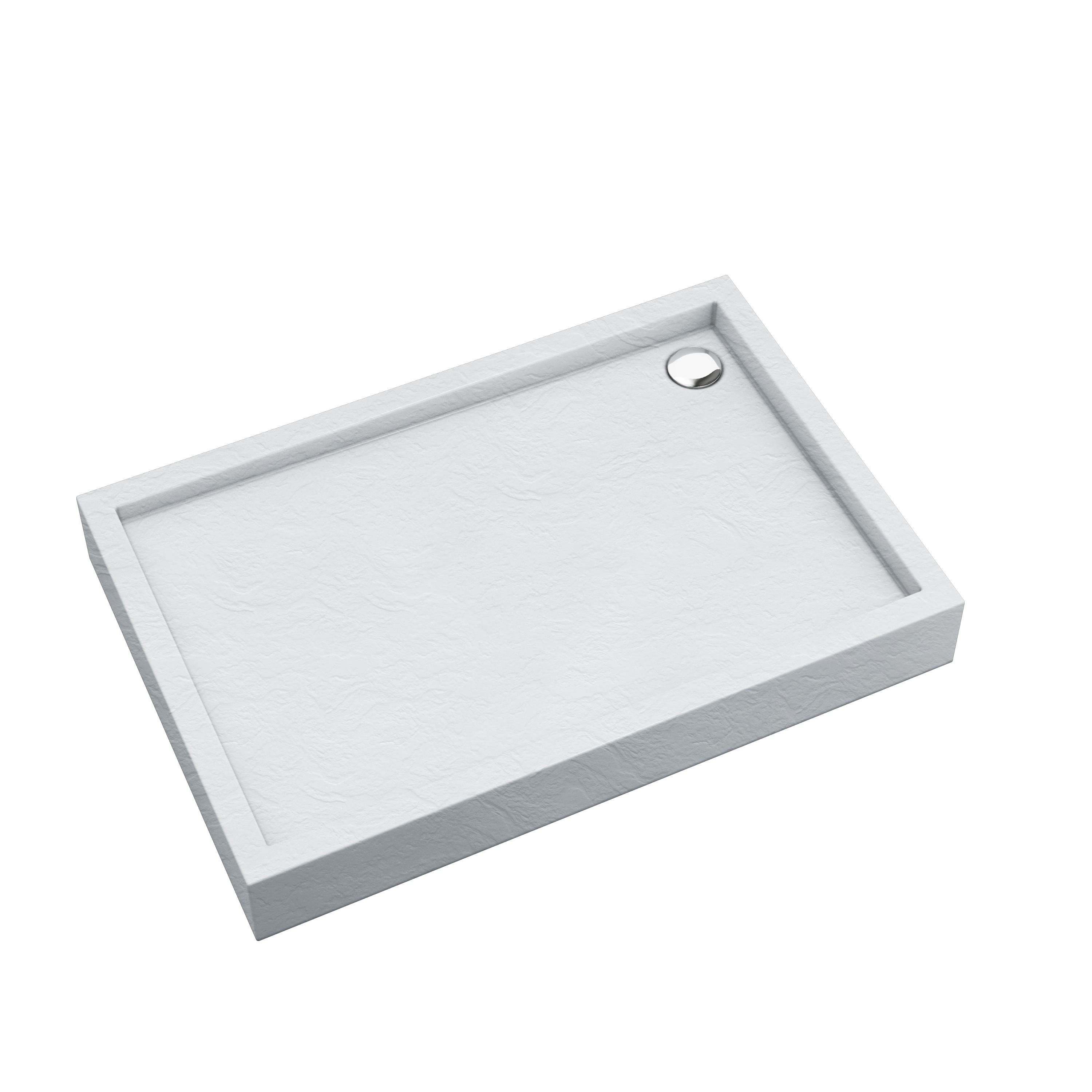 AQUABAD Duschwanne ELEGANA White Stone | Rechteck
