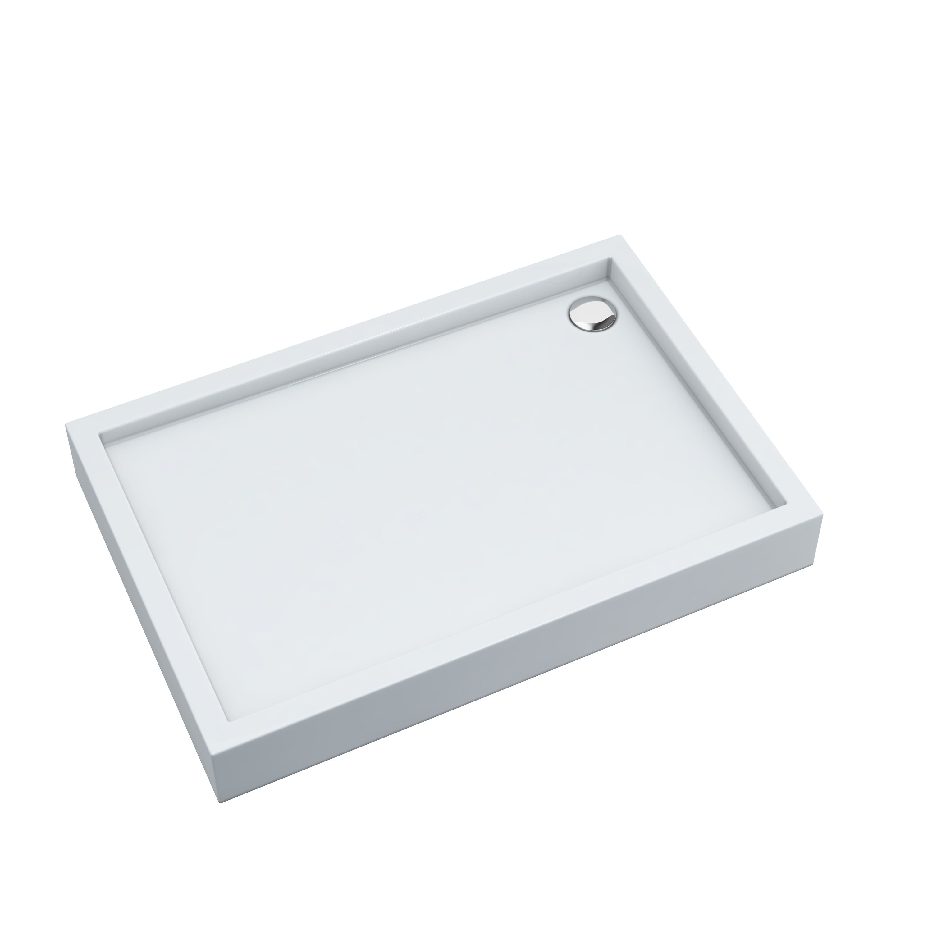 AQUABAD Duschwanne ELEGANA Smooth White | Rechteck