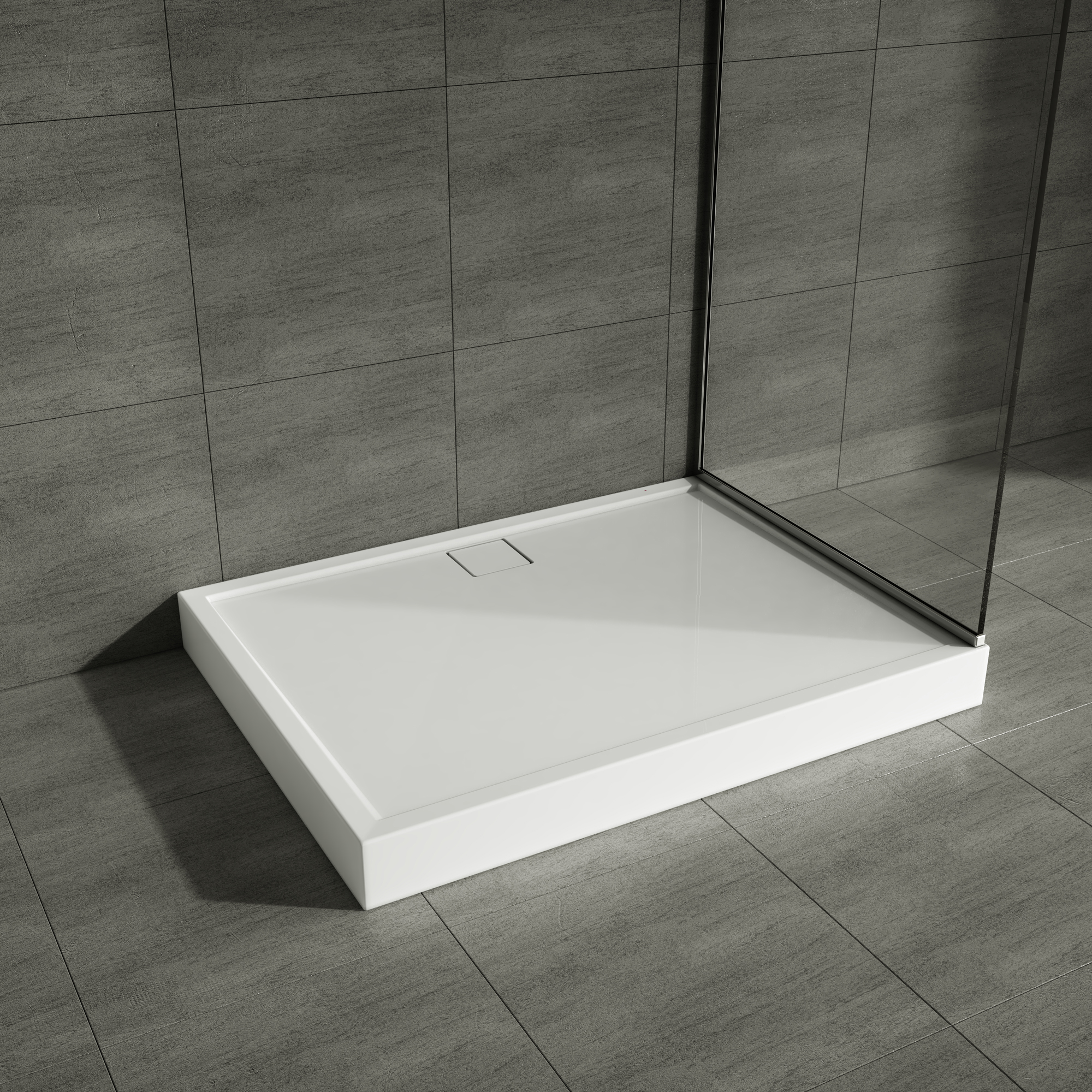 AQUABAD Duschwanne Finca | Rechteck | Smooth White