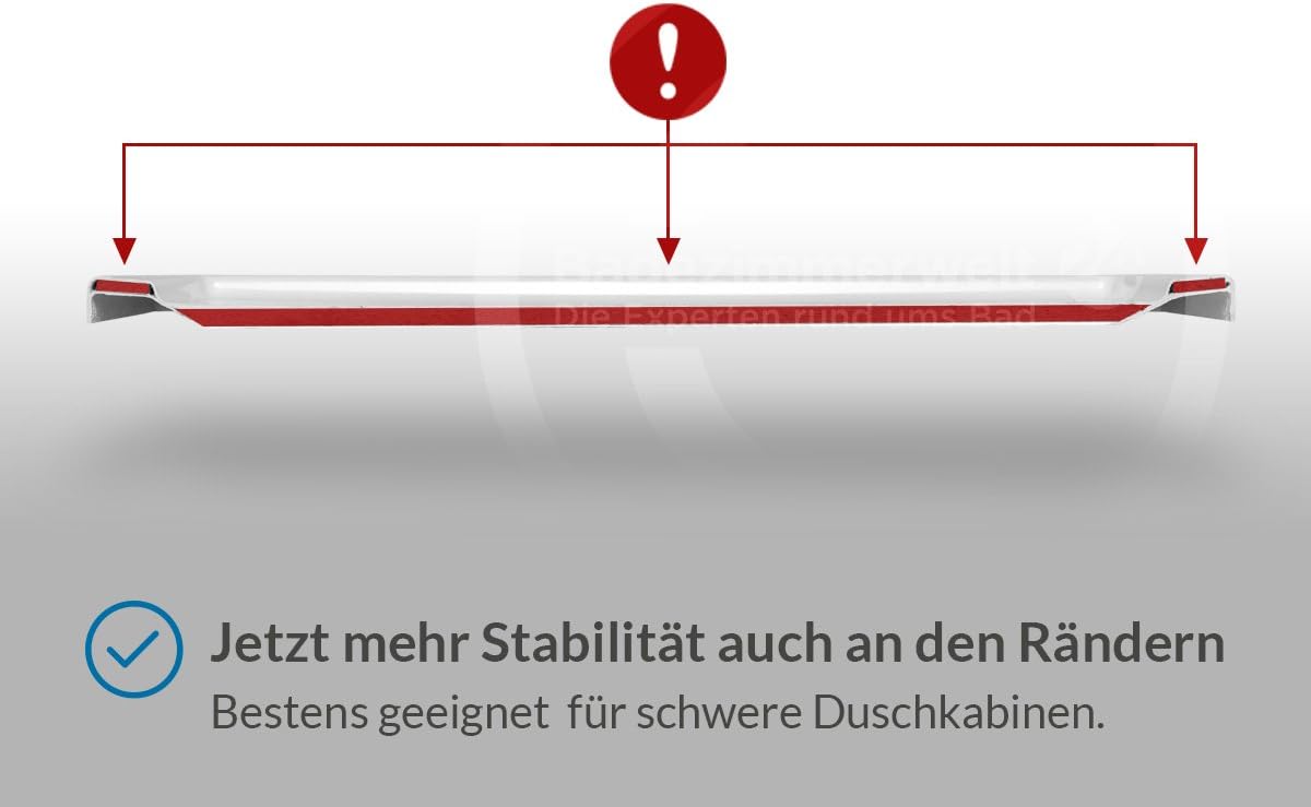 AQUABAD Duschwanne Basic Black Stone | Rechteck