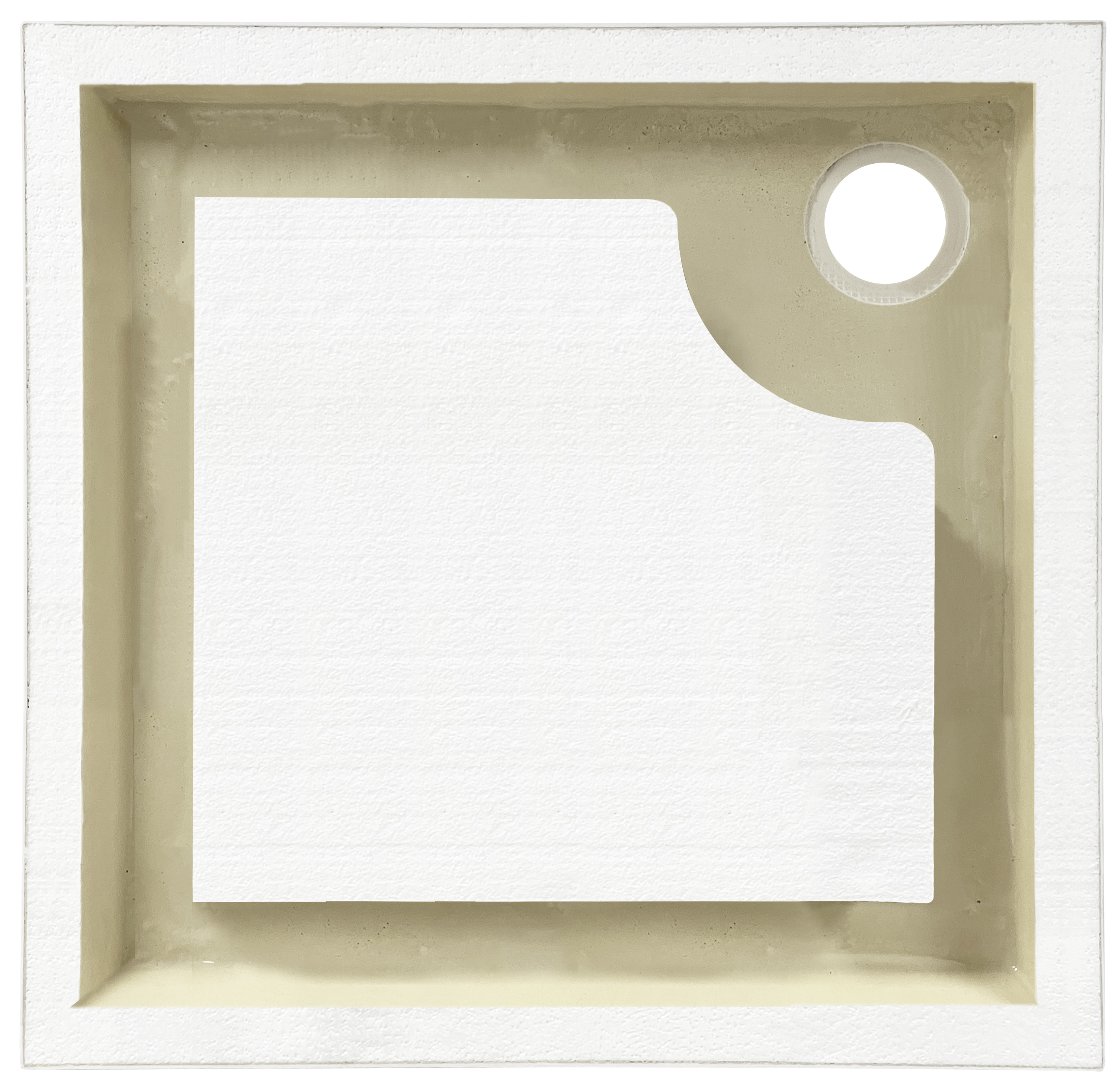 AQUABAD Duschwanne Forta Plus LeakProtect Smooth White | Quadrat