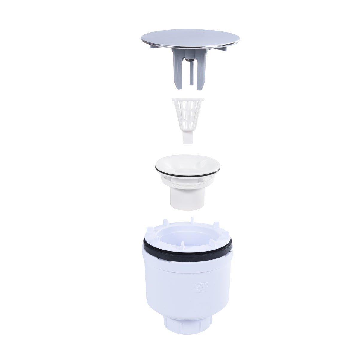 Trapflex Ablaufgarnitur Set inkl. McAlpine ST9038 Chrom