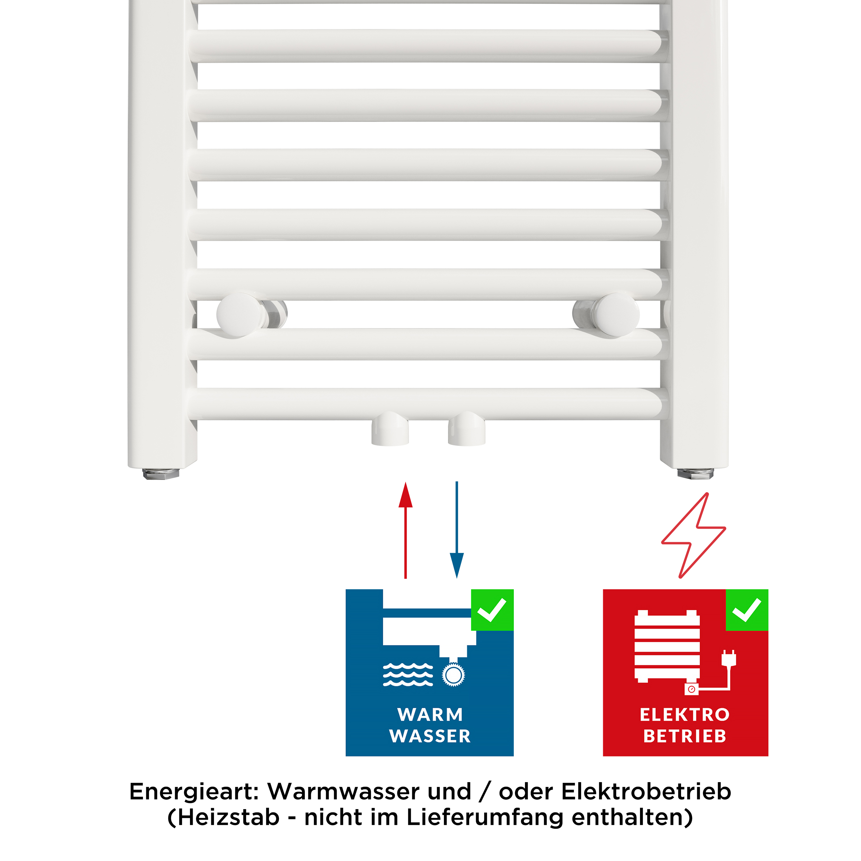 Aquabad Badheizkörper Virgo | Weiß